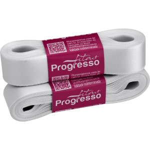 Fita De Cetim 22mm 10m. Cinza Claro 2028