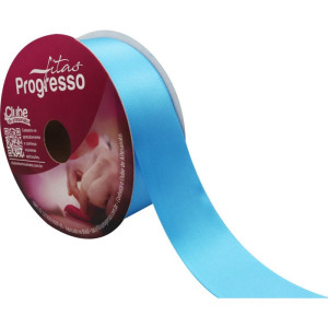 Fita De Cetim 38mm 50m. Azul Medio 1390