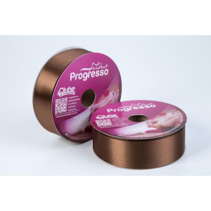 Fita De Cetim 38mm 50m. Marrom 391