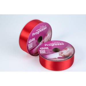 Fita De Cetim 38mm 50m. Vermelho Tomate 1354