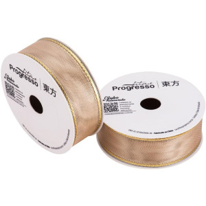Fita Metalizada 15mm 10m. Ouro Aramada