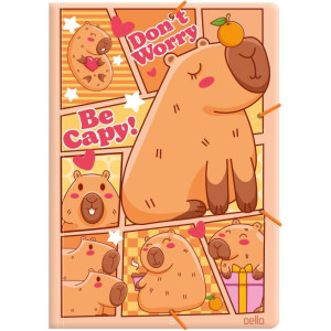 Pasta Aba Elastica Plastica A4 Be Capy Laranja