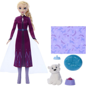 Boneca Disney Frozen Elsa Com Bebe Urso-121236-65952