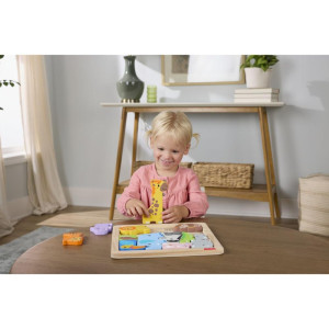 Fisher Price Wood Quebra- Cabeca Zoologico 12pcs-121315-34565