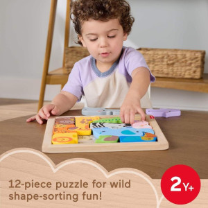 Fisher Price Wood Quebra- Cabeca Zoologico 12pcs-121315-85129