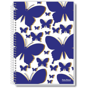 Caderno Espiral 1/4 Capa Dura Fly 80fls.