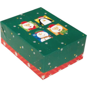 Caixa De Natal Retang. Pq.c/tampa 14,5x19x7,5