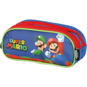 Estojo Triplo Super Mario Bros Azul-119957-40568