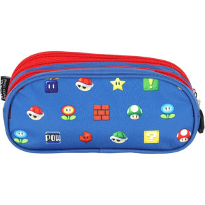 Estojo Triplo Super Mario Bros Azul-119957-41407