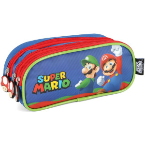 Estojo Triplo Super Mario Bros Azul-119957-50065