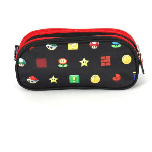 Estojo Triplo Super Mario Bros Preto-119958-91041