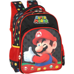 Mochila Infantil Super Mario Bros G Preta