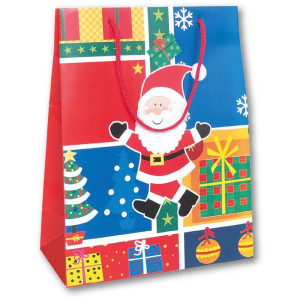 Sacola Para Presente Natal Pequena 14,5x19,5x8cm (s)-124367-72781