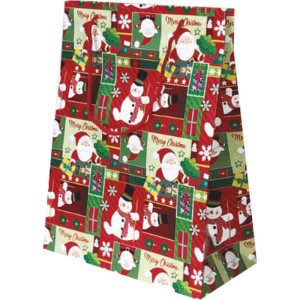 Sacola Para Presente Natal Pequena 14,5x19,5x8cm (s)-124370-69722