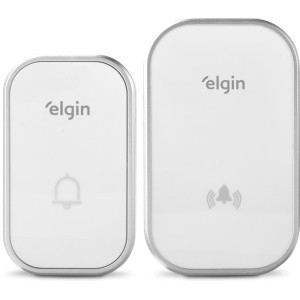 Campainha Residencial S/fio Branca Conjunto-124377-54661