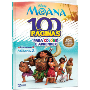 Livro Infantil Colorir Moana 2 100pgs P/colorir