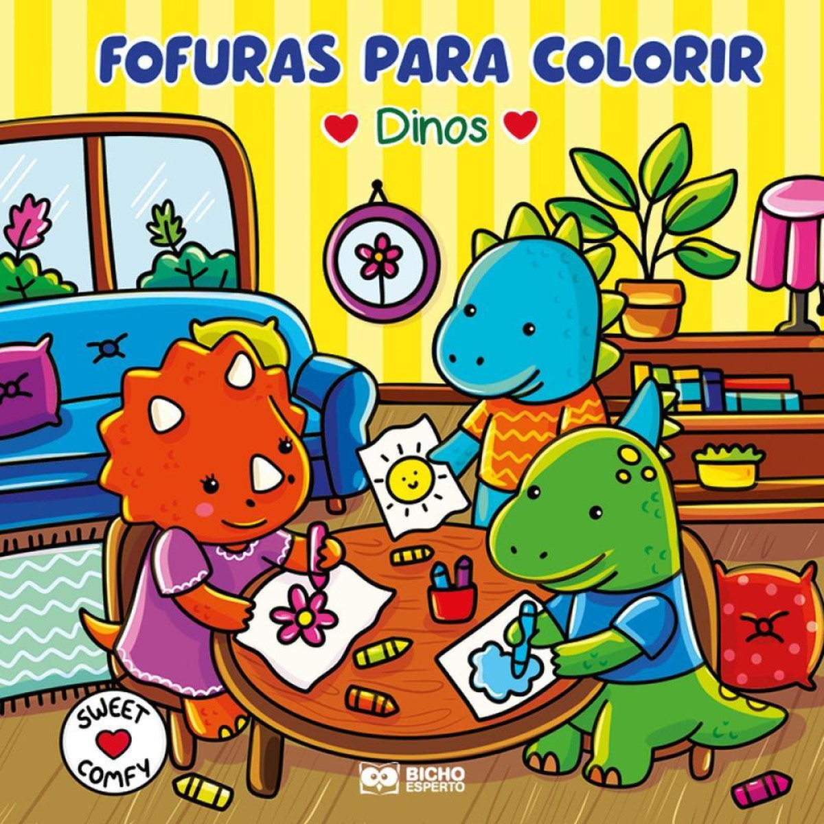 Livro De Colorir Cute E Comfy Dinos Cd 80pgs-124698-94265