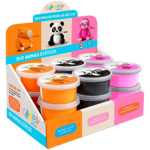 Massa Para Modelar Criativa Clayeez Animais Exoticos 12g(s