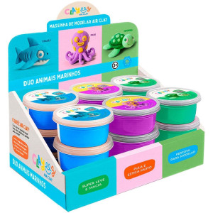 Massa Para Modelar Criativa Clayeez Animais Marinhos 12g(s