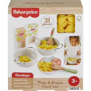 Fisher Price Wood Brincando Cozinhar Massas 31pc-121320-68632