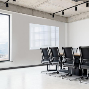 Quadro Escolar Branco De Vidro 90x60cm-123840-37049