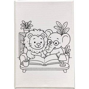 Tela Para Pintura Riscada Animais- Gabi Calazans 15x22(s-123841-36467