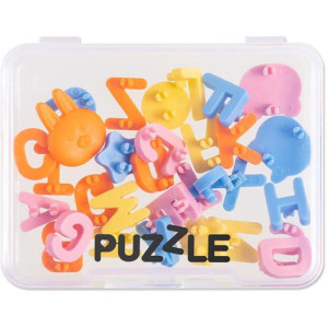 Acessorios Para Caneta Puzzle 26 Letras C/6 Desenhos
