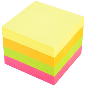 Bloco De Recado Autoadesivo 51x51mm Cubinho Fluoresc. 4x10-125134-29699