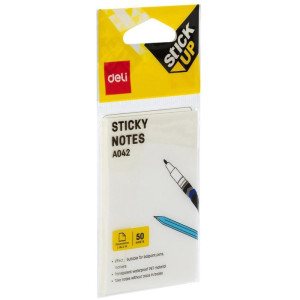 Bloco De Recado Autoadesivo 76x51mm Transparente 50fls-125135-26871