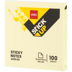 Bloco De Recado Autoadesivo 76x76mm Amarelo 100fls-125131-84558