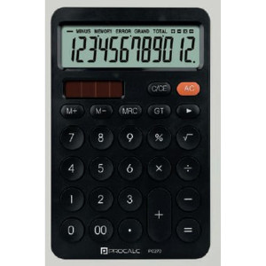 Calculadora De Mesa 12 Dig. Preta Solar/bateria-125178-16691