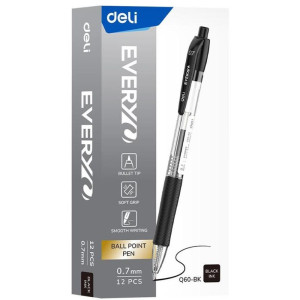 Caneta Esferografica Retratil 0,7mm Preta-125050-43065