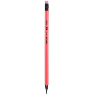 Lapis Preto Redondo Decorado Hb Triang.neon C/borracha Wood-125069-38017