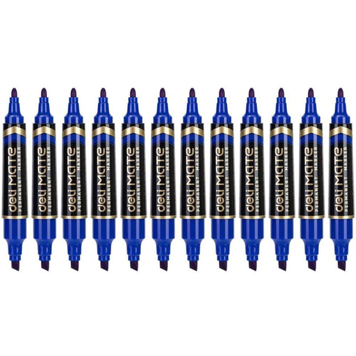 Pincel Marcador Permanente Ponta Chanfrada Duas Pontas Azul-125084-26541