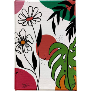 Quadro Canvas Folhas Kit C/2 30x40cm-123844-78210