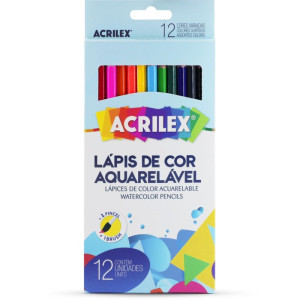 Lapis De Cor Aquarelavel 12 Cores