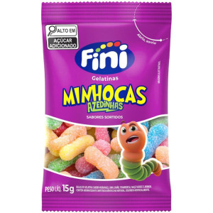 Doce Minhocas Citricas 15g.