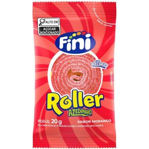 Doce Tiras Roller Morango 20g