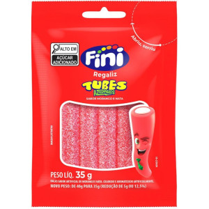 Doce Tubes Morango Citrico 35g