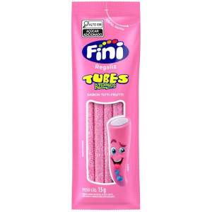 Doce Tubes Tutti Frutti 15g.