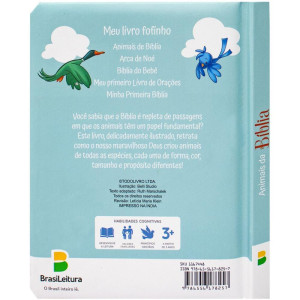 Livro Infantil Ilustrado Biblia Animais 12,4x15,8cm 10p-123848-25017