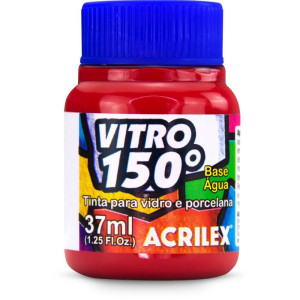Tinta Vitral Vitro 150 37ml Vermelho Escarl
