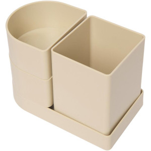 Acessorio Para Mesa Organizador Compact Areia 4 Pecas-125910-49939