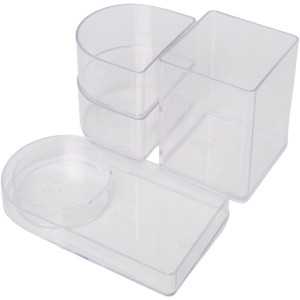 Acessorio Para Mesa Organizador Compact Cristal 4 Pecas-125909-82077
