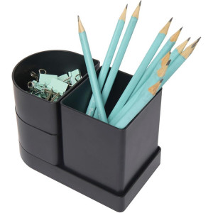 Acessorio Para Mesa Organizador Compact Preto 4 Pecas-125907-36547