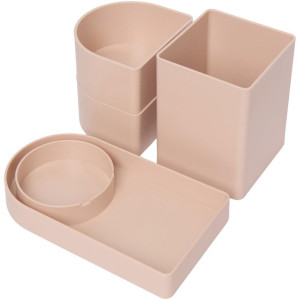 Acessorio Para Mesa Organizador Compact Rosa Antigo 4 Pecas-125911-20509