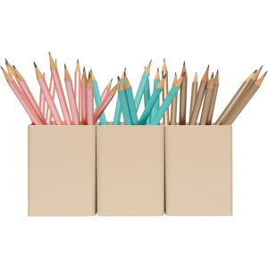 Acessorio Para Mesa Organizador Office Areia 3 Pecas-124599-57611