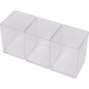 Acessorio Para Mesa Organizador Office Cristal 3 Pecas-124598-44295