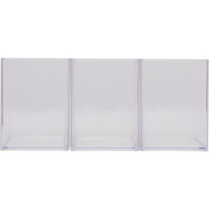 Acessorio Para Mesa Organizador Office Cristal 3 Pecas-124598-48612