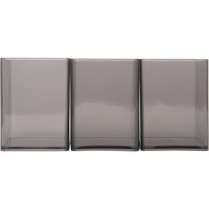 Acessorio Para Mesa Organizador Office Fume 3 Pecas-124597-18781